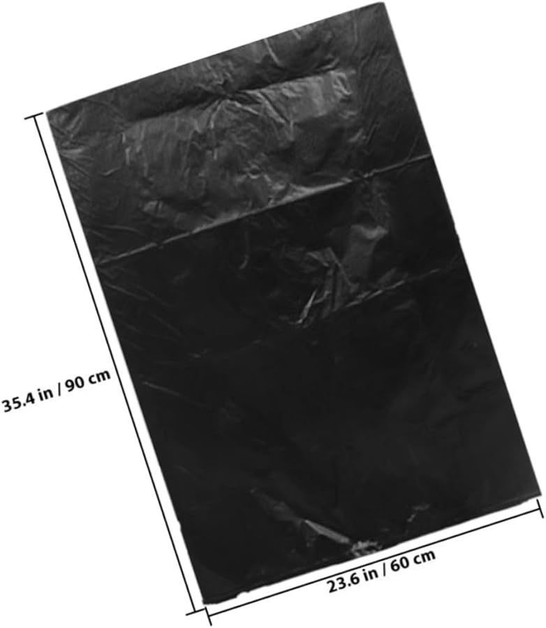 أكياس قمامة كبيرة ثقيلة 60 × 90 سم 50 قطعة أكياس قمامة بلاستيكية متينة للاستخدام الصناعي - Image 2